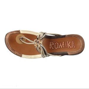 Romika Strappy Metallic Comfort Sandal Size 41